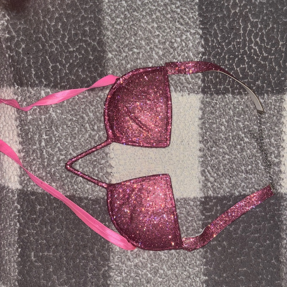 Sparkling Pink Bikini Top